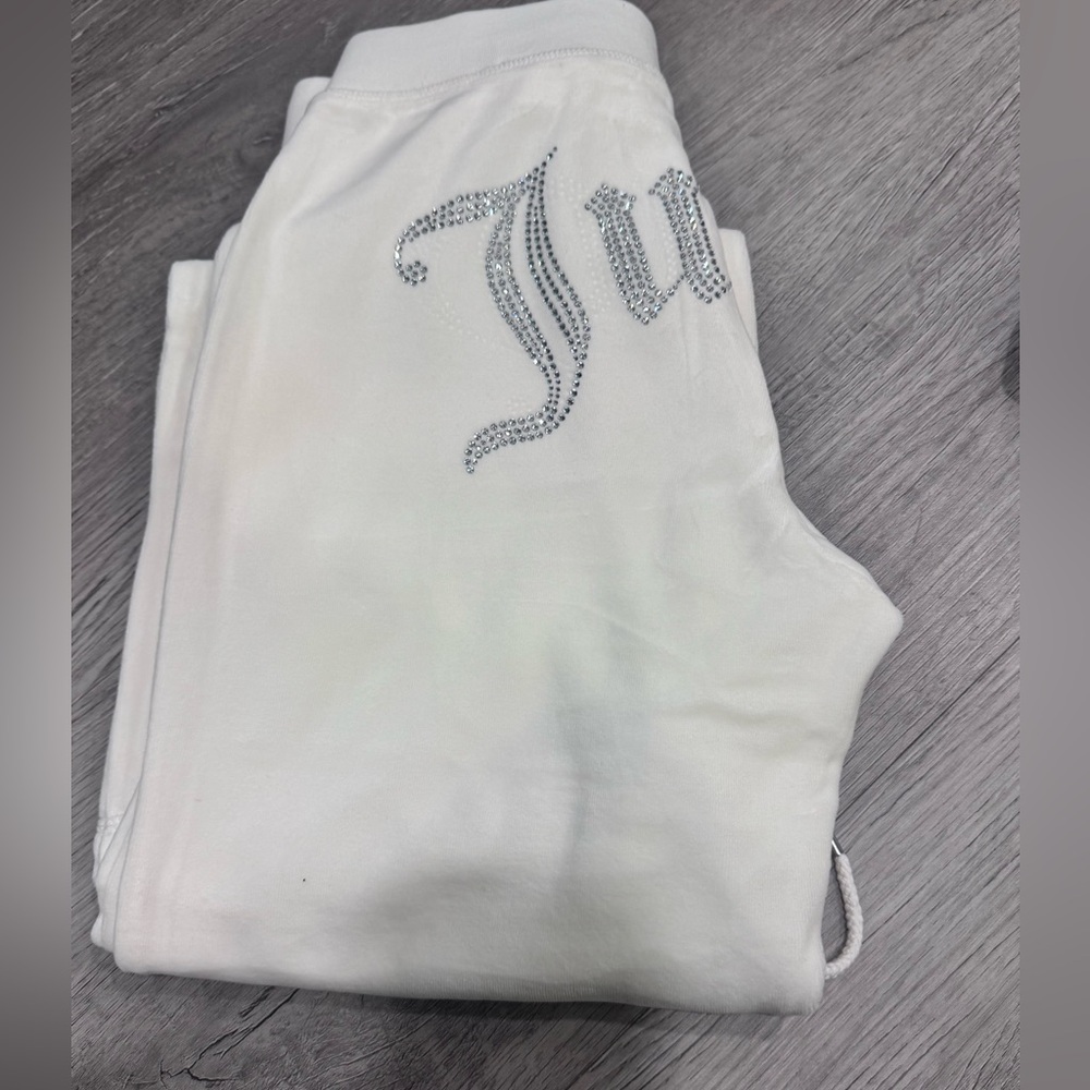 NWT Juicy Couture White Velour Tracksuit Set ✨Size:S💖 - Picture 4 of 6